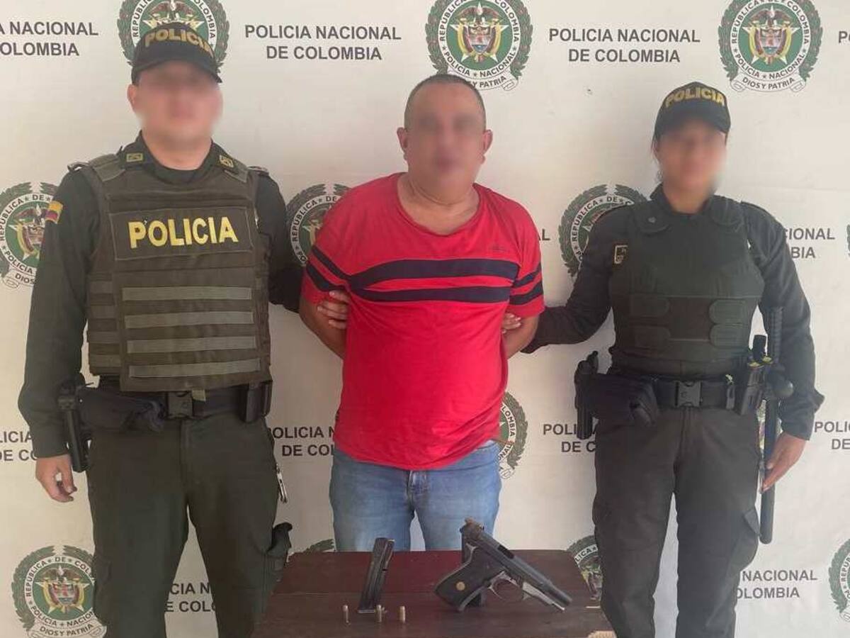 Con una pistola calibre 9 milímetros cayó alias ‘El Ramón’ en barrio San Isidro de Cartagena