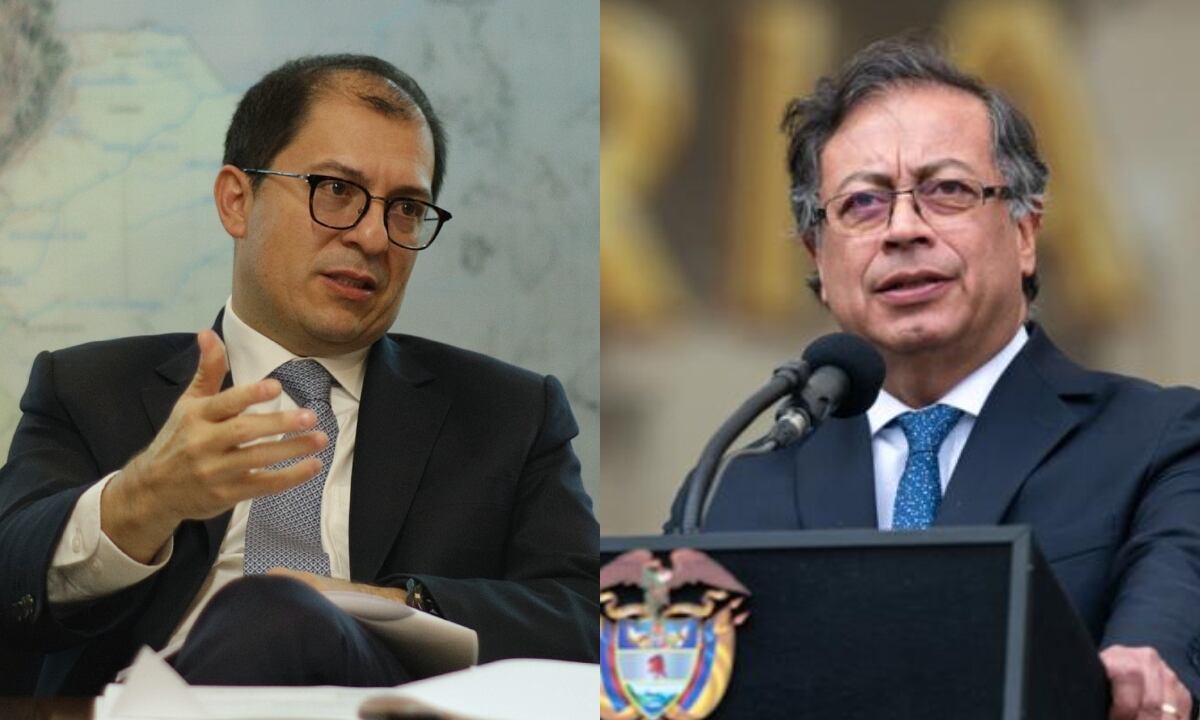 Francisco Barbosa y Gustavo Petro. Fotos: Colprensa