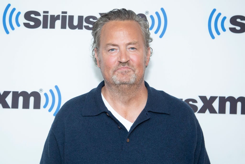NEW YORK, NEW YORK - NOVEMBER 01: Matthew Perry visits SiriusXM Studios on November 01, 2022 in New York City. (Photo by Santiago Felipe/Getty Images)