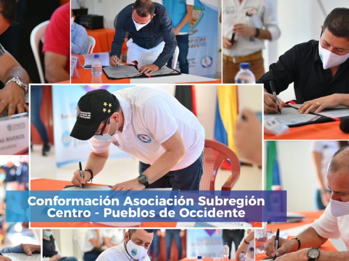 Nace Asociación subregión Centro - Pueblos de Occidente