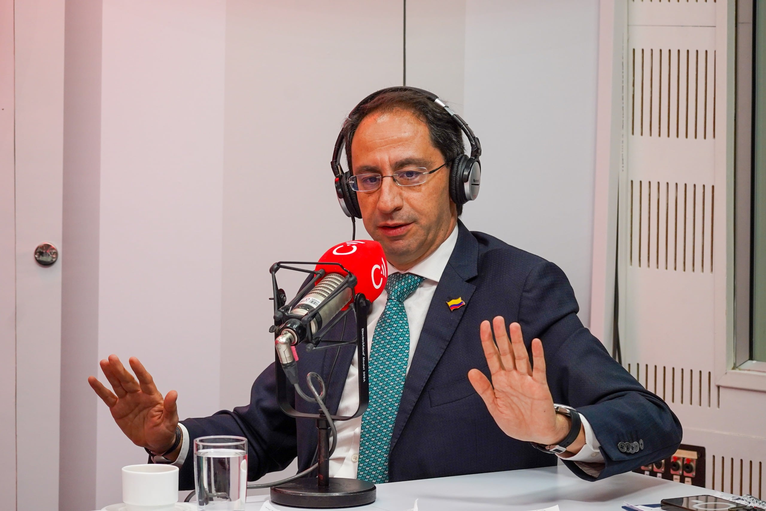 Vicepresidente electo, José Manuel Restrepo. Foto Caracol Radio