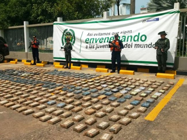 Incautan cerca de 400 kilogramos de clorhidrato de cocaína en Cartagena