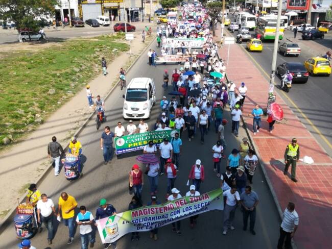 Marcha docentes en Cúcuta
