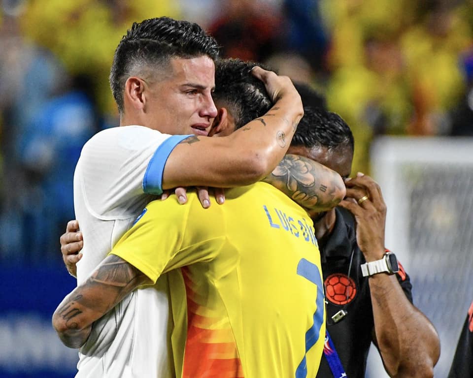 James Rodríguez y Luis Díaz. Foto: Cortesía Selección Colombia