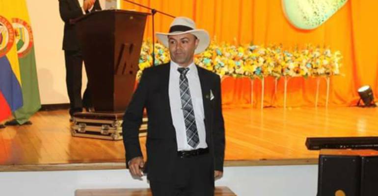 Óscar Yoni Zapata Ortiz, alcalde de Aguadas (Caldas). 
