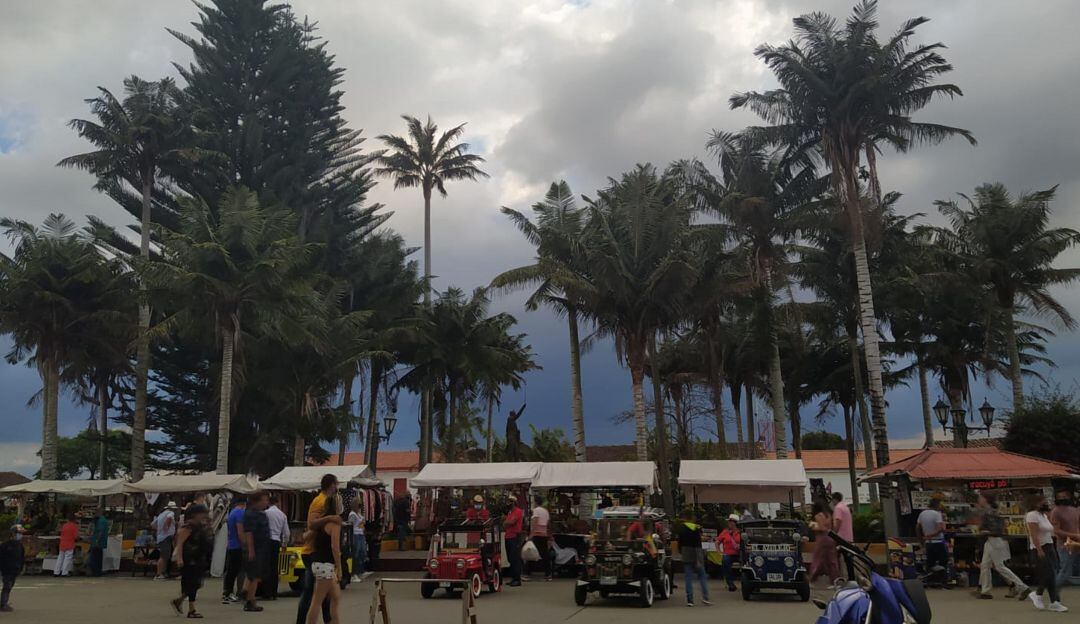 Plaza del municipio de Salento