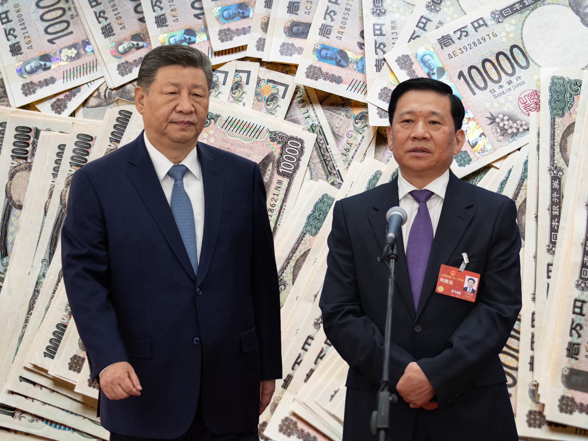 Xi Jinping y Wang Xiangxi. Fotos: Getty Images.