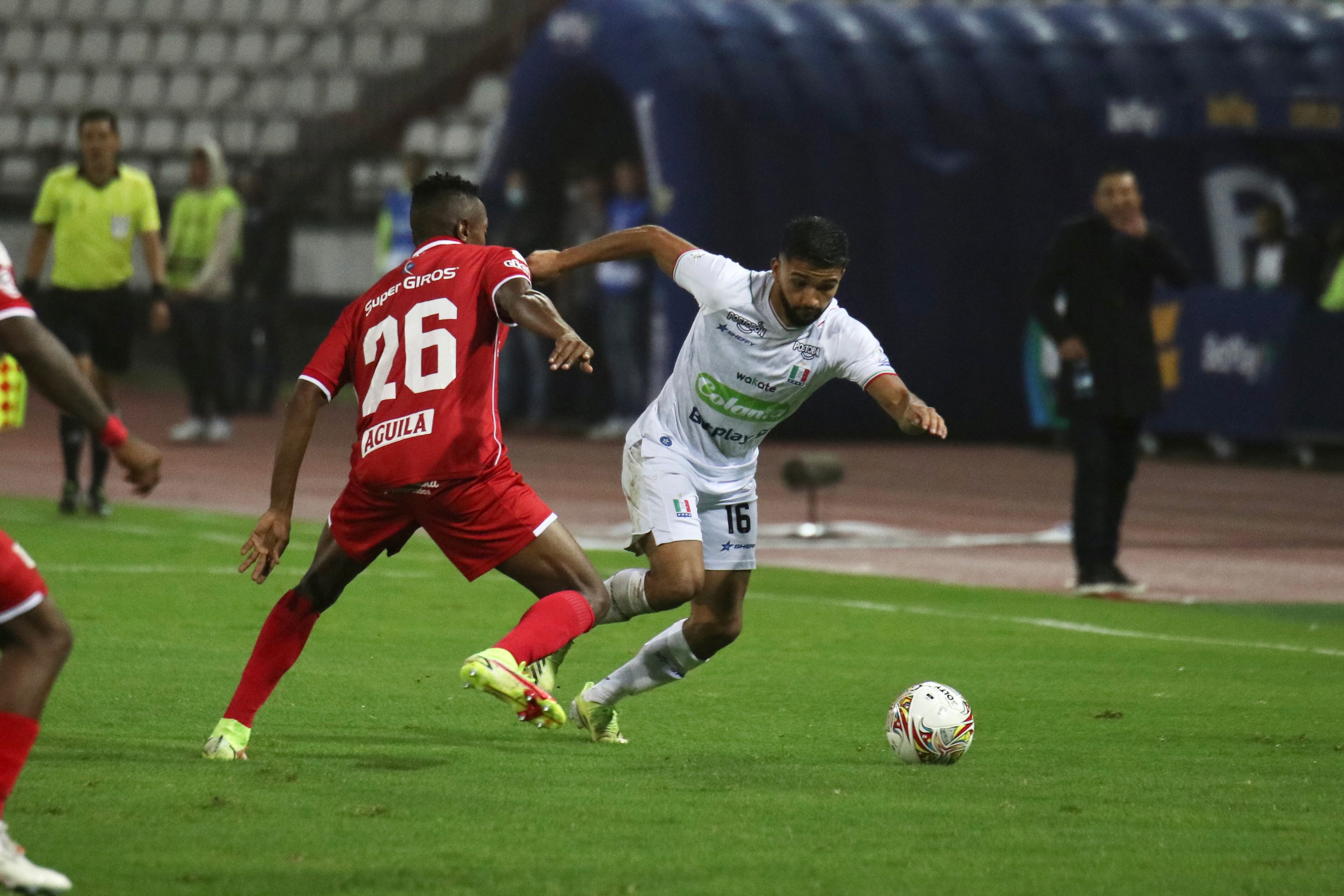 Duelo de Liga entre Once Caldas y América de Cali. (Colprensa-Daniel Ocampo)