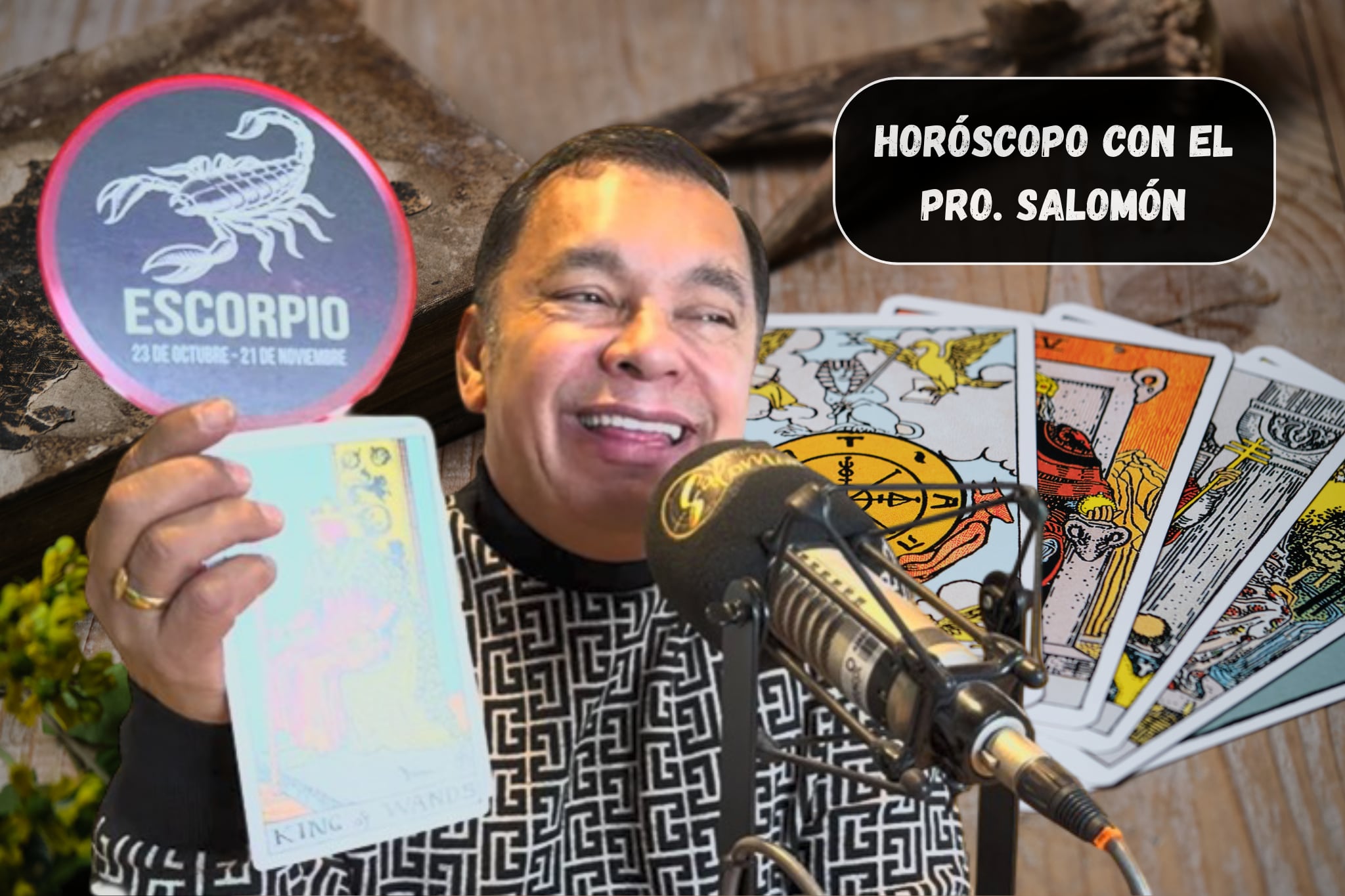 Él es el profesor Salomón, experto en la lectura del Horóscopo y el Tarot (Crédito: Profesor) // imagen del horóscopo tomada de Getty Imagenes (Autor: efoArt)