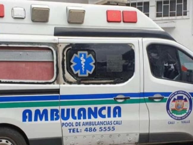 Ambulancia atacada durante el paro contra la Reforma Tributaria
