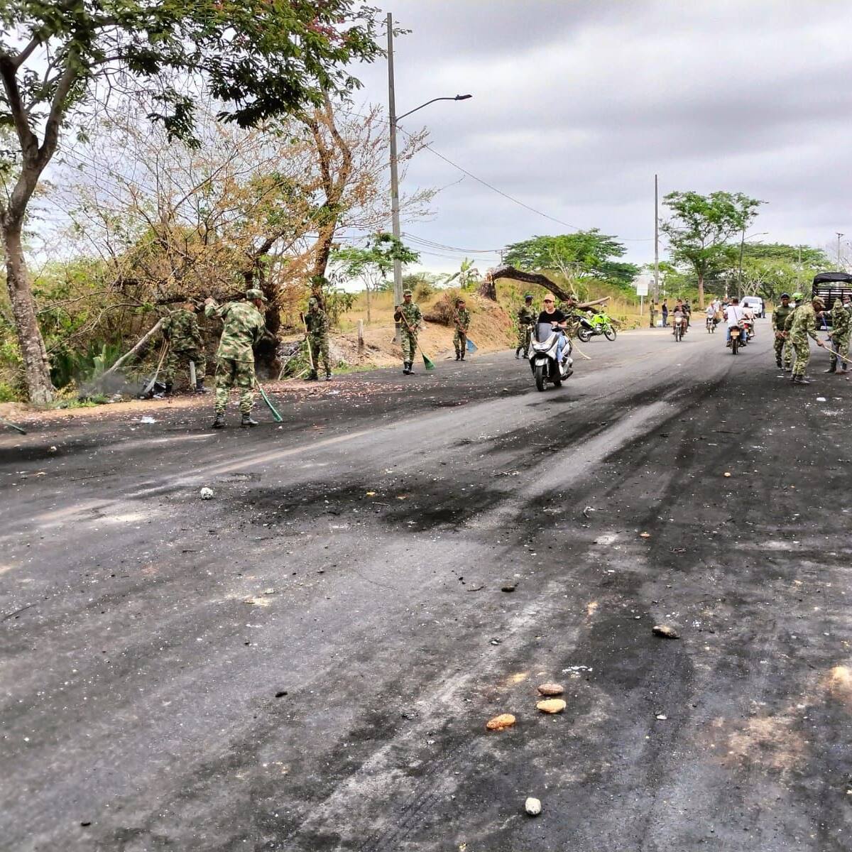Hay escasez de alimentos: general Sanabria sobre paro minero en Bajo Cauca