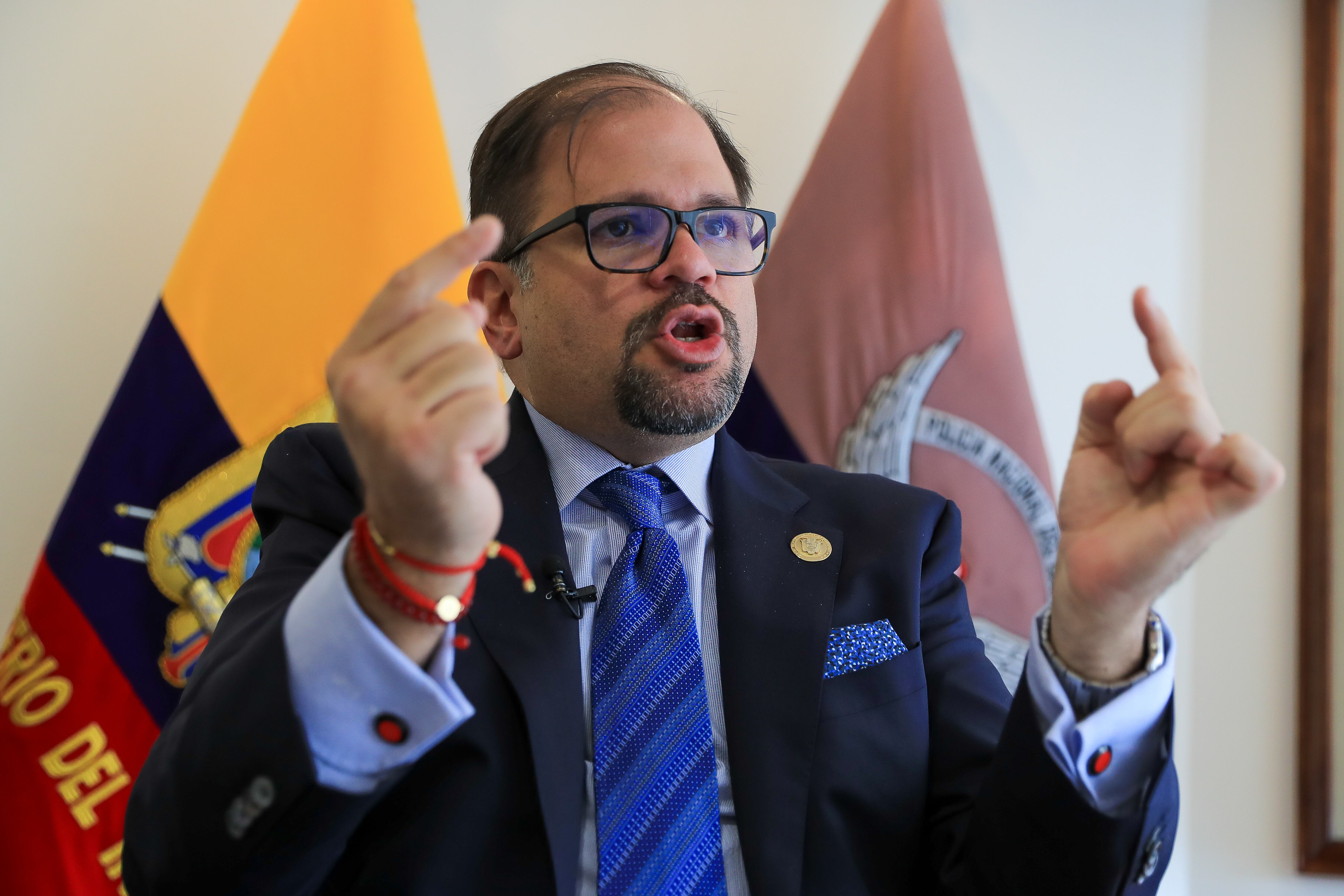 El ministro del Interior, John Reimberg
EFE/ José Jácome
