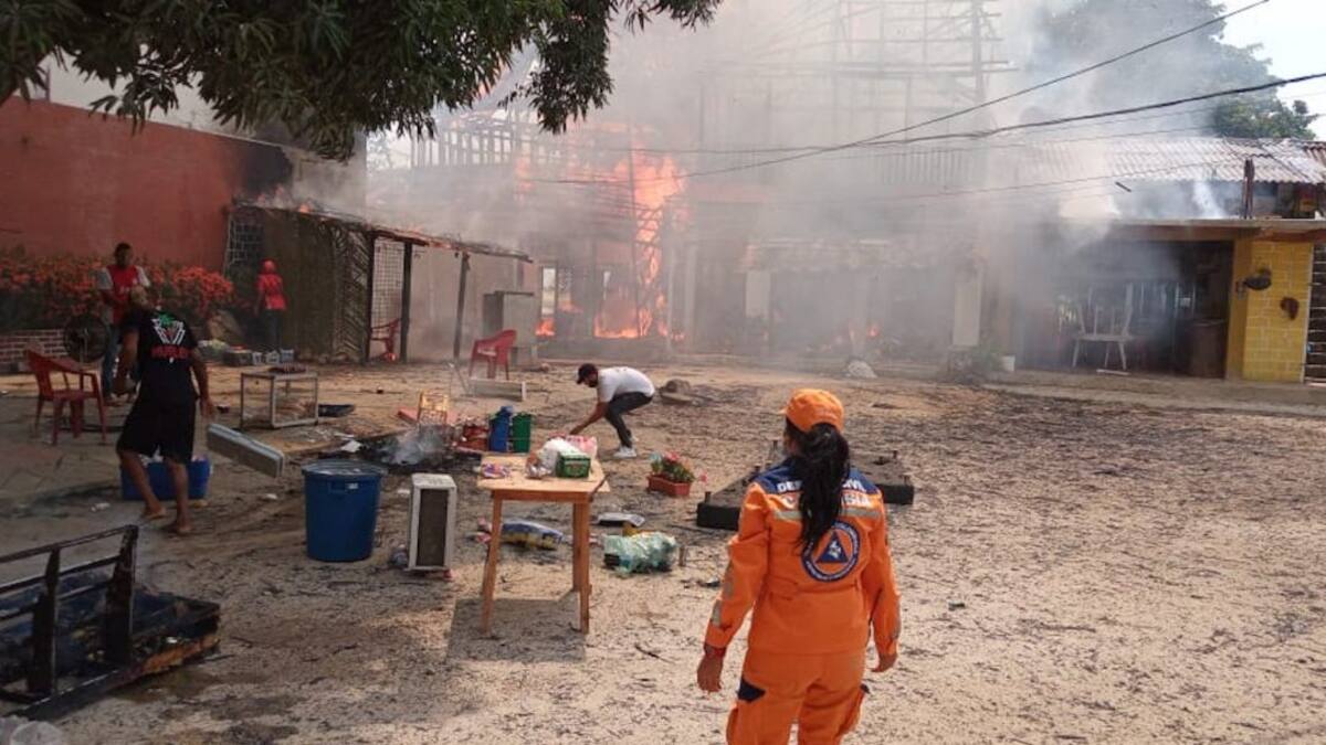 Manipulación de pólvora habría ocasionado incendio en cabañas de Buritaca