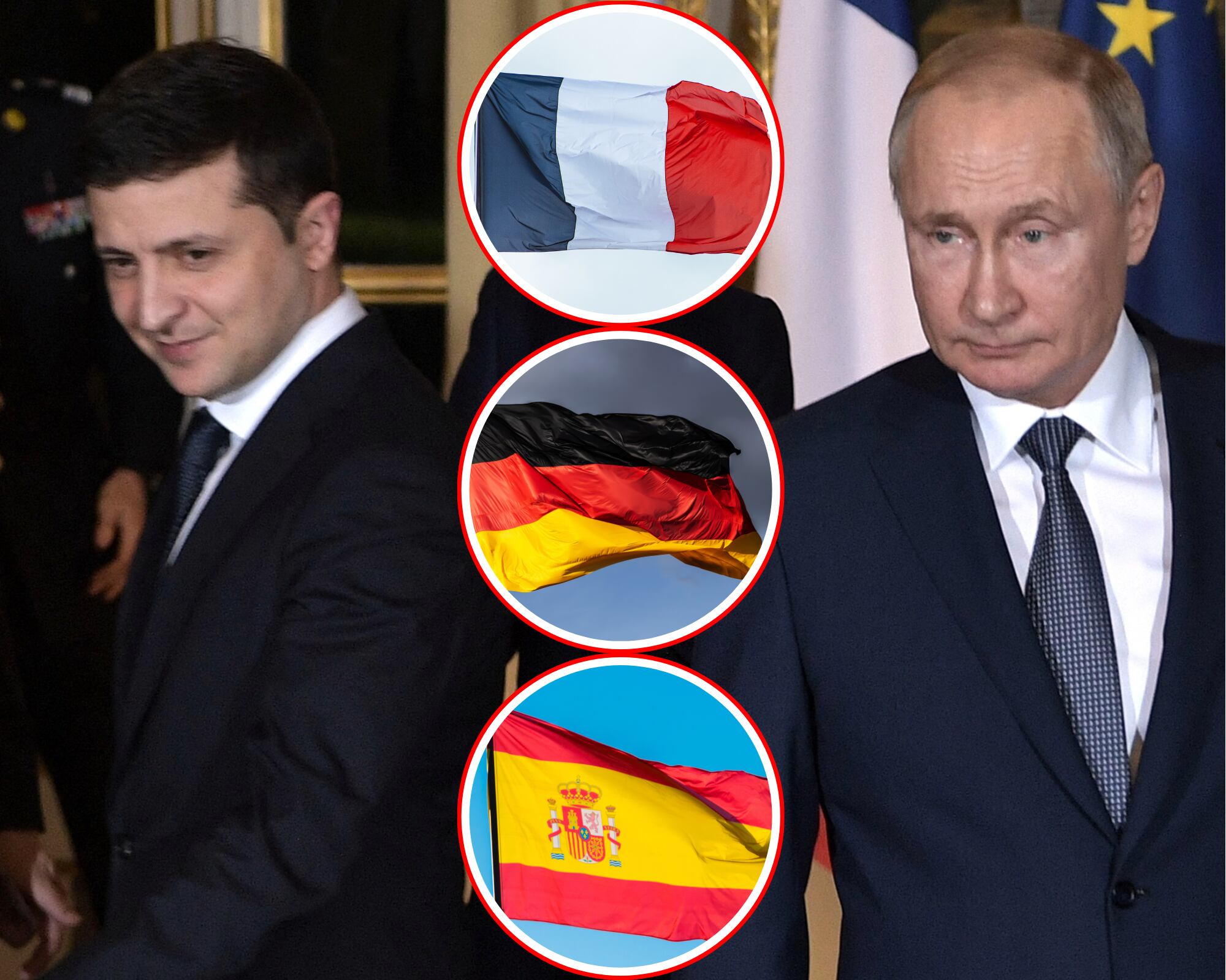 Los cancilleres de distintos gobiernos europeos insistieron en que no puede haber una decisión justa para Ucrania “sin los europeos” en la mesa de conversación.
(Foto: Caracol Radio / Getty)