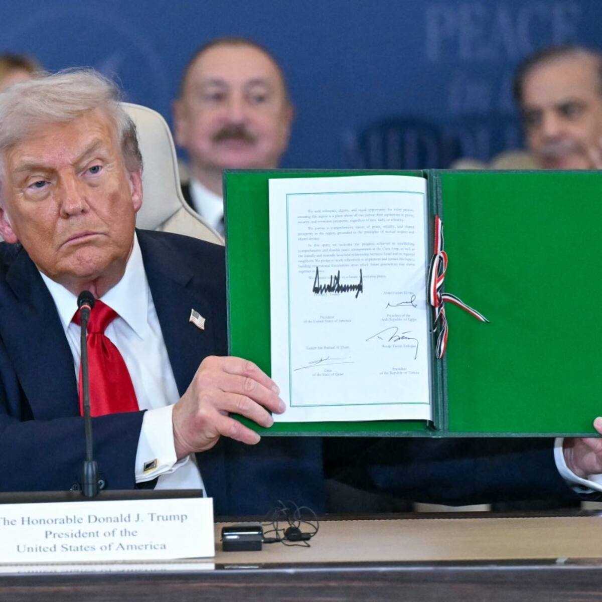 ATENCIÓN: Trump y líderes de Medio Oriente firman histórico acuerdo de paz entre Israel y Hamás