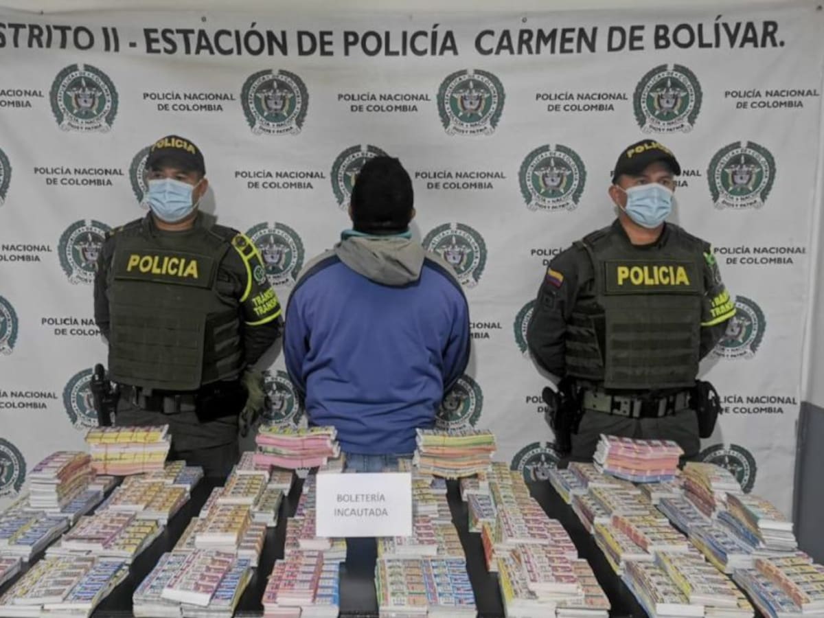 Capturaron a hombre con 193.000 tirillas de rifa ilegal en Bolívar