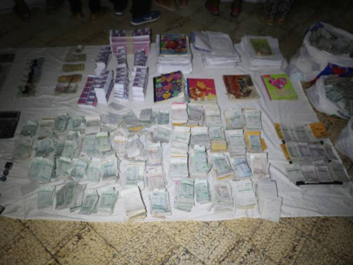 Policía de Cartagena incauta más de tres mil talonarios de chance ilegal