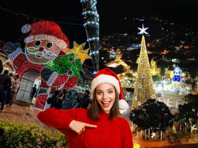 Alumbrado navideño GRATIS a menos de 20 minutos de Bogotá: Así puede llegar al municipio con show en vivo
