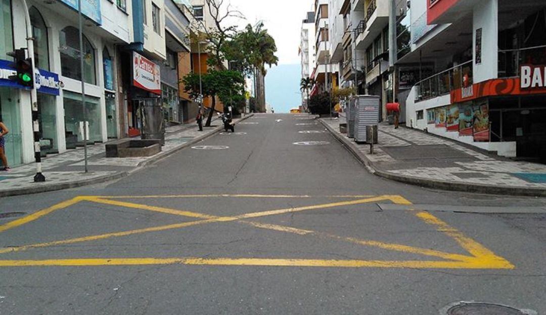 El Centro de Armenia en tiempos de aislamiento obligatorio