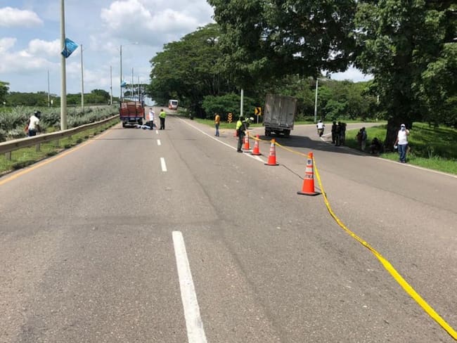 Accidente deja un motociclista muerto en la Variante Cartagena