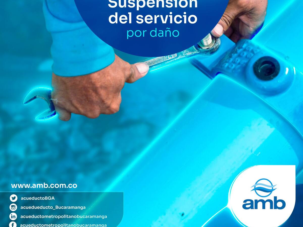 Unas 300 personas están sin el servicio de agua en Bucaramanga