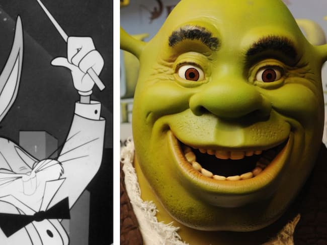 Bugs Bunny y Shrek, dos de los personajes que dobla el mexicano Alfonso Obregón