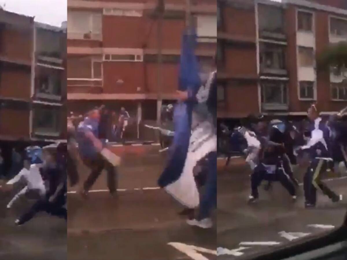 Video: A machete se enfrentaron hinchas de Millonarios tras la final