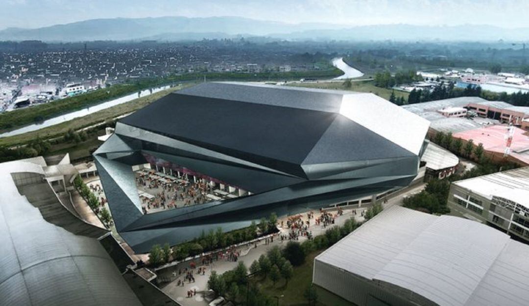 Representación de cómo quedará el escenario de eventos