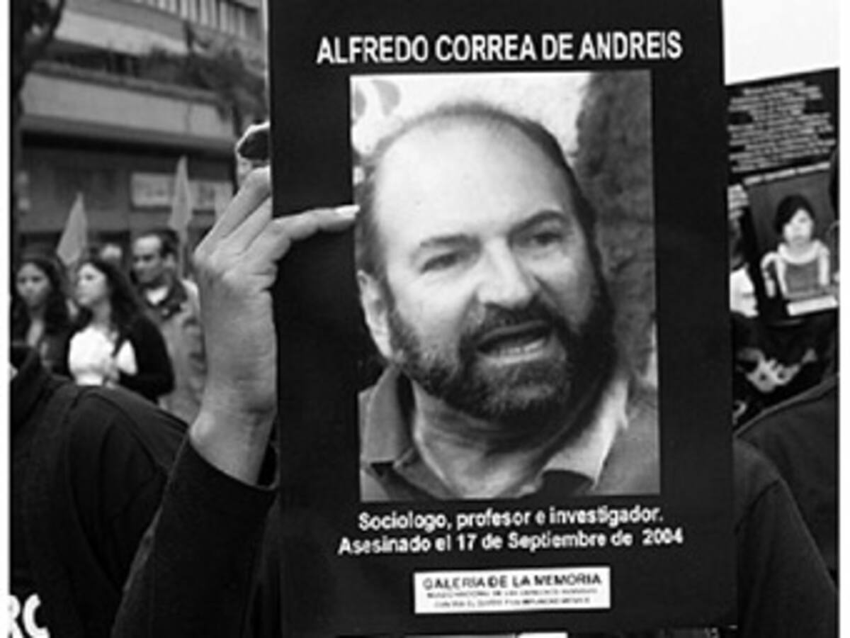 DAS pidió perdón por crimen del sociólogo Alfredo Correa de Andreis