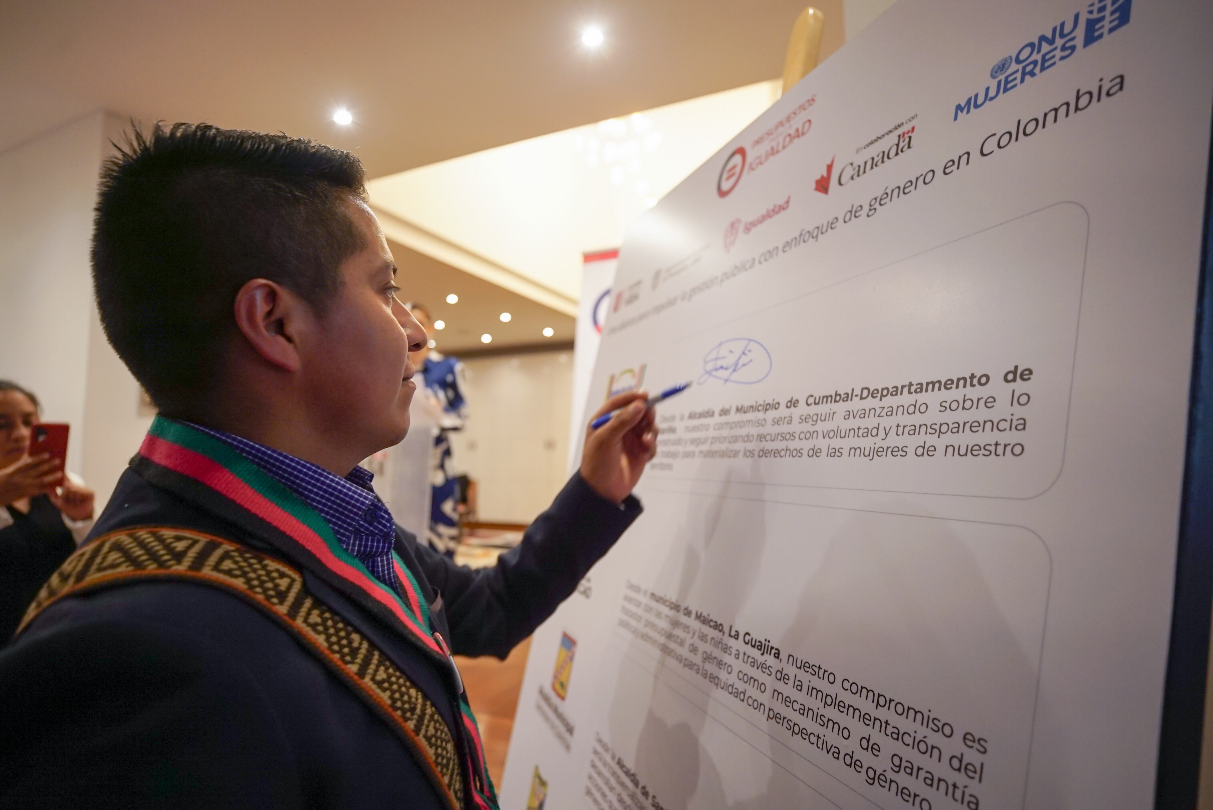 Andrés Tapie, alcalde de Cumbal - FOTO: ONU MUJERES