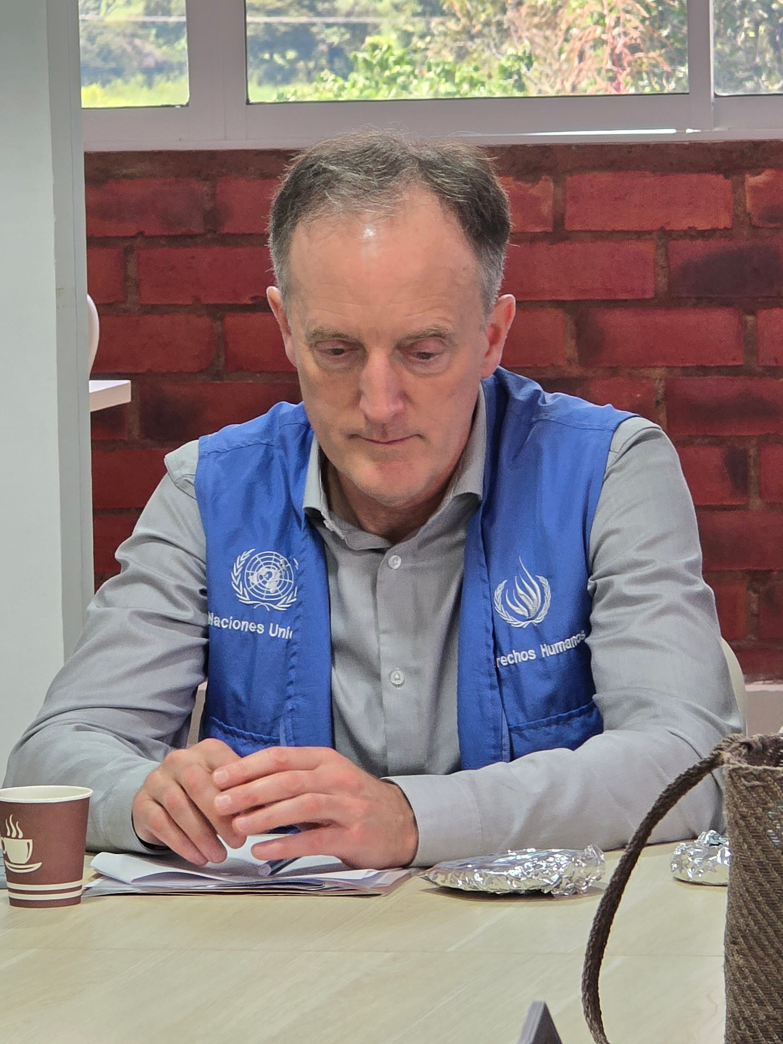 Scott Campbell representante de la ONU Derechos Humanos en Colombia