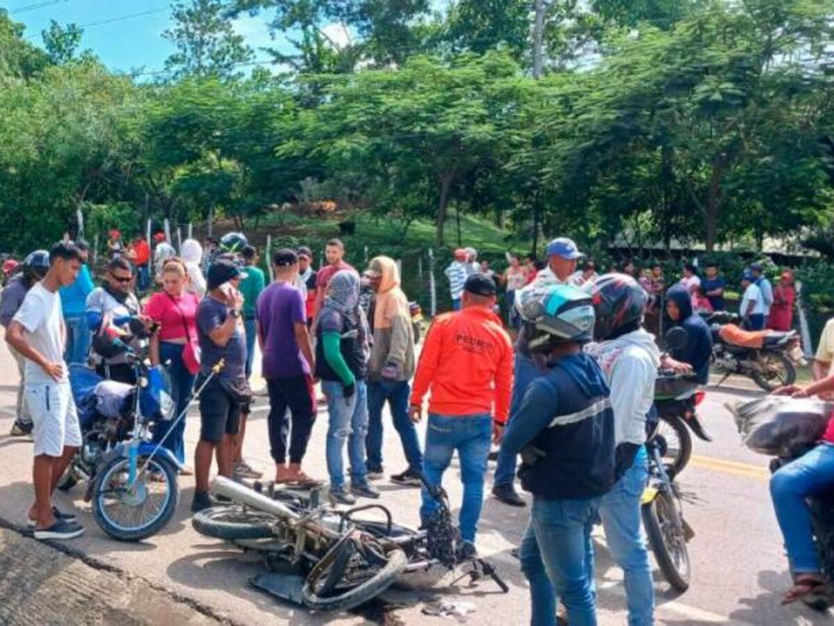 Accidente de tránsito dejó una joven fallecida en El Carmen de Bolívar