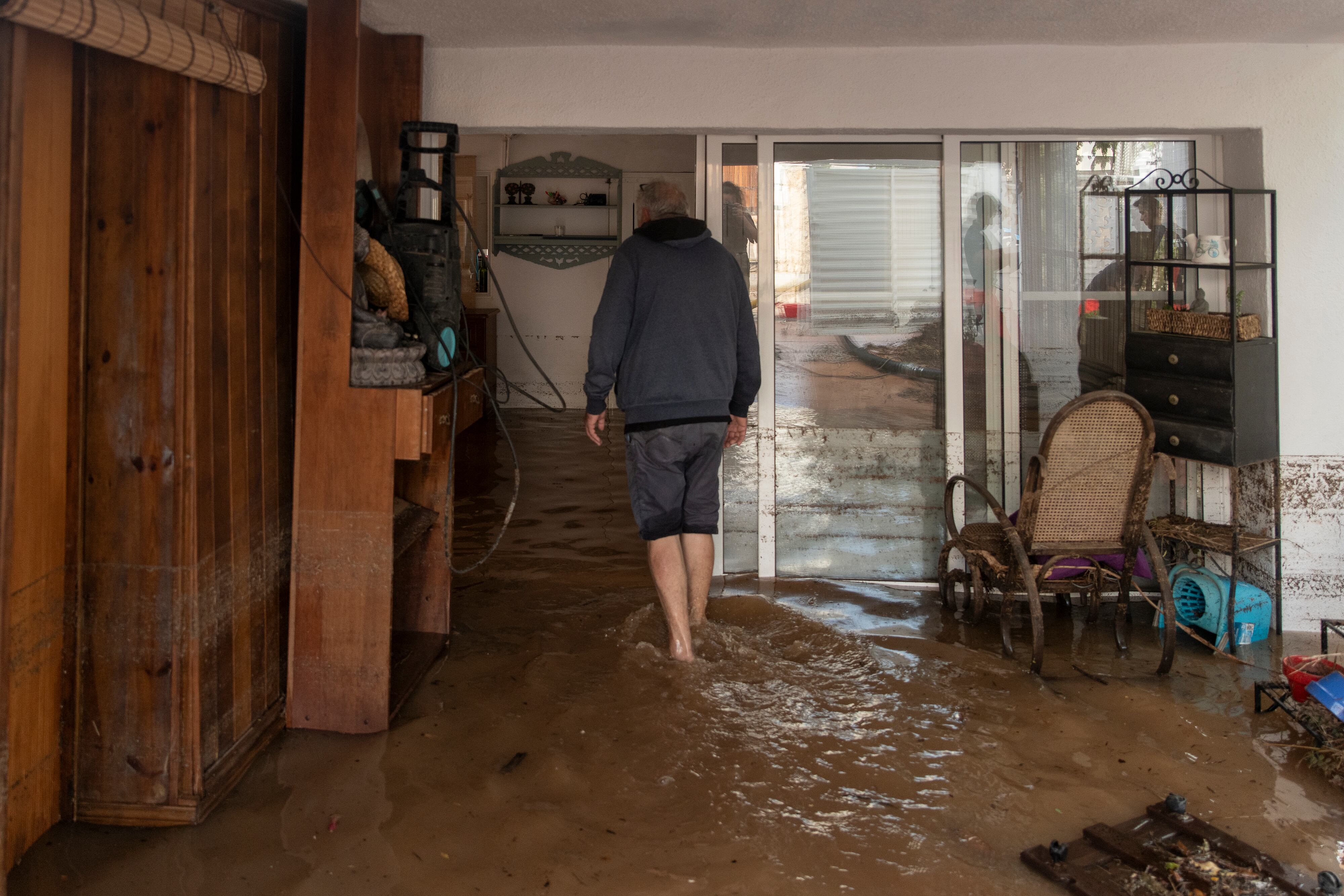 Efectos de las tormentas en España, inundaciones en el centro del país. 
(Foto:   Lorena Sopena/Europa Press via Getty Images)