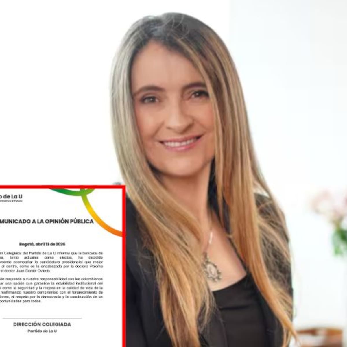 Partido de la U reafirmó su respaldo a la candidatura de Paloma Valencia