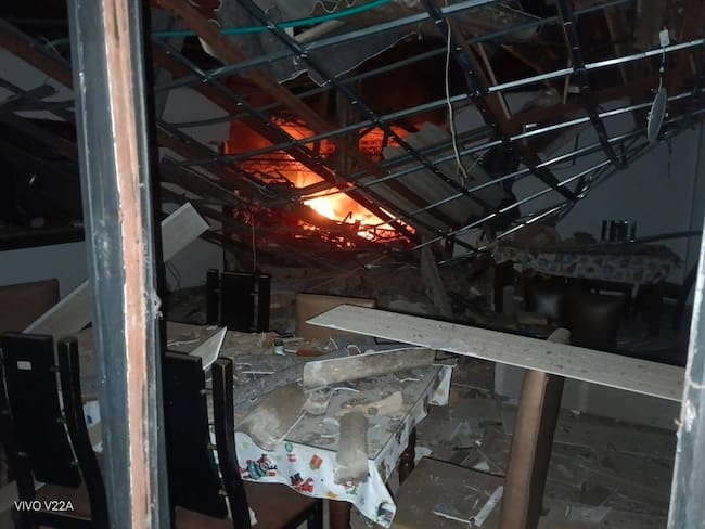 Atentado contra el Batallón de Ocaña. / Foto: Cortesía.