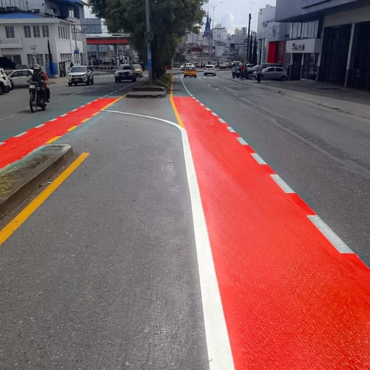 ¿Qué está pasando con la ciclobanda de la avenida Santander en Manizales?