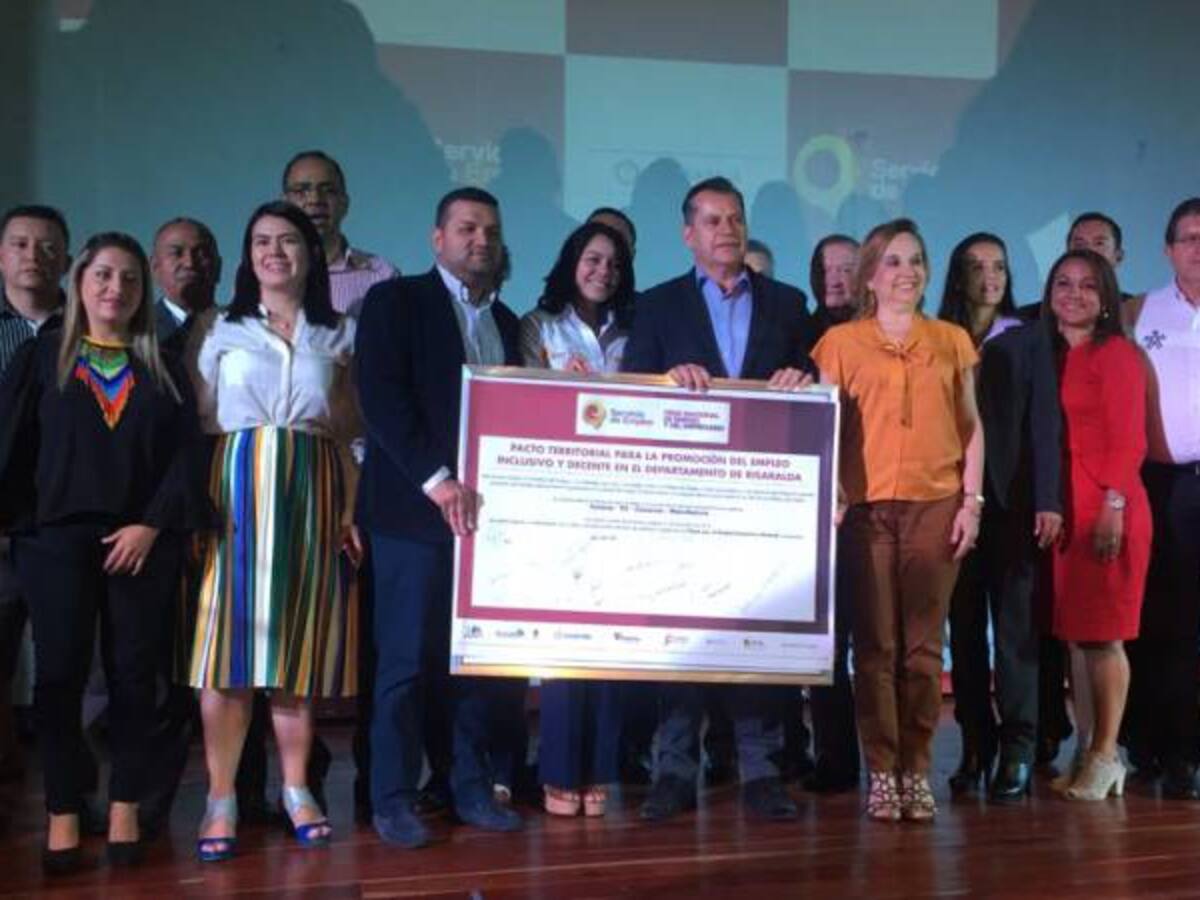 Pacto por la empleabilidad busca generar 20 mil nuevas vacantes en Risaralda