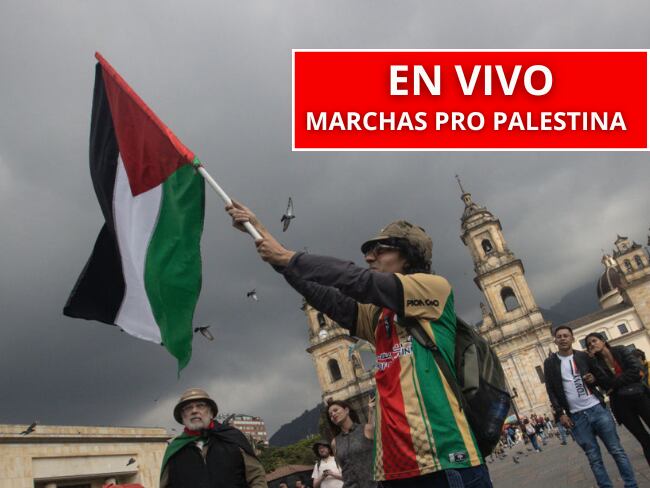 🔴EN VIVO: Marcha pro Palestina 7 octubre en Bogotá - Así está la movilidad, puntos de encuentro y más