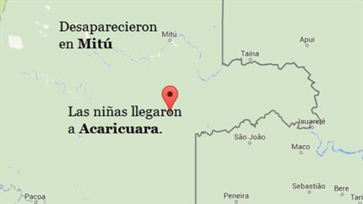 Aparecen las cinco niñas extraviadas en Vaupés