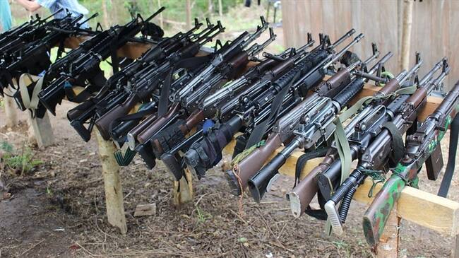 ONU inicia la entrega del 40 % final de las armas de las Farc. Foto: Colprensa