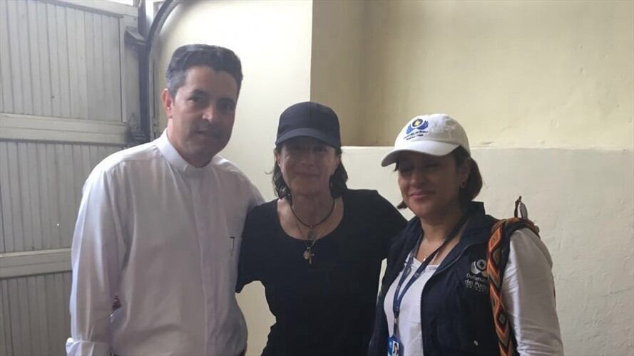 Salud Hernández fue liberada en la tarde de este viernes. Foto: Defensoría del pueblo