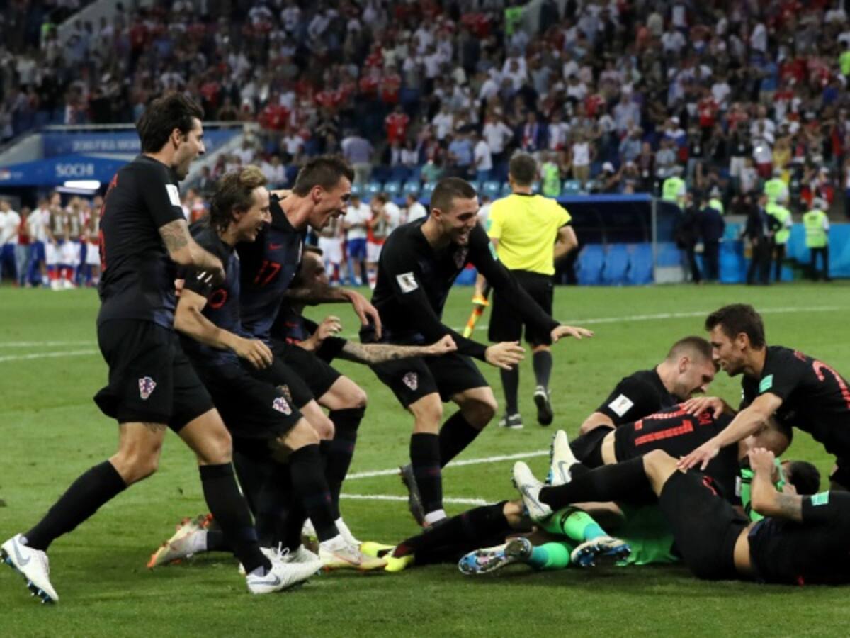 Las mejores imágenes de la clasificación de Croacia ante Rusia