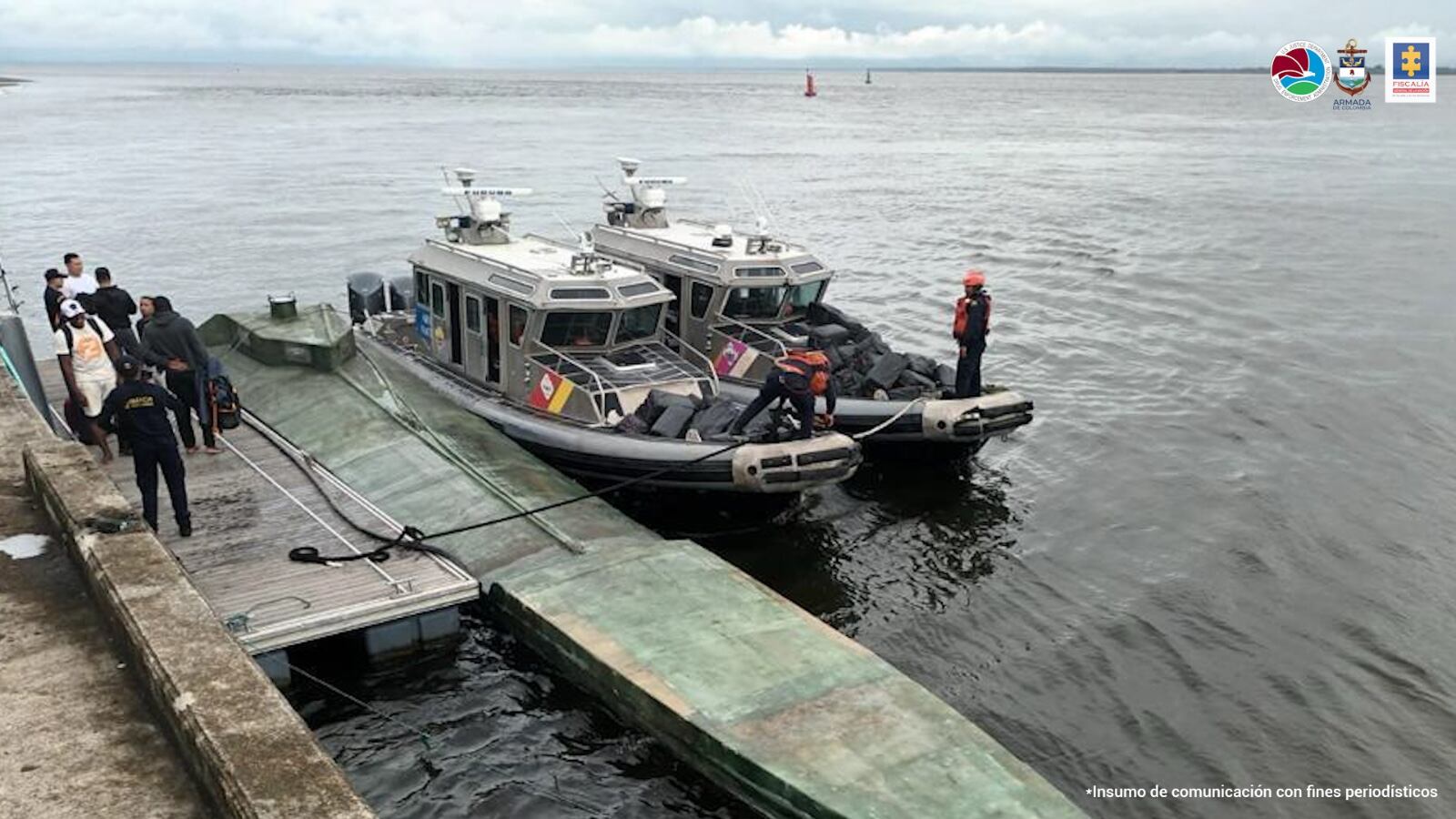 Semisumergibles en Tumaco | Foto: Fiscalía