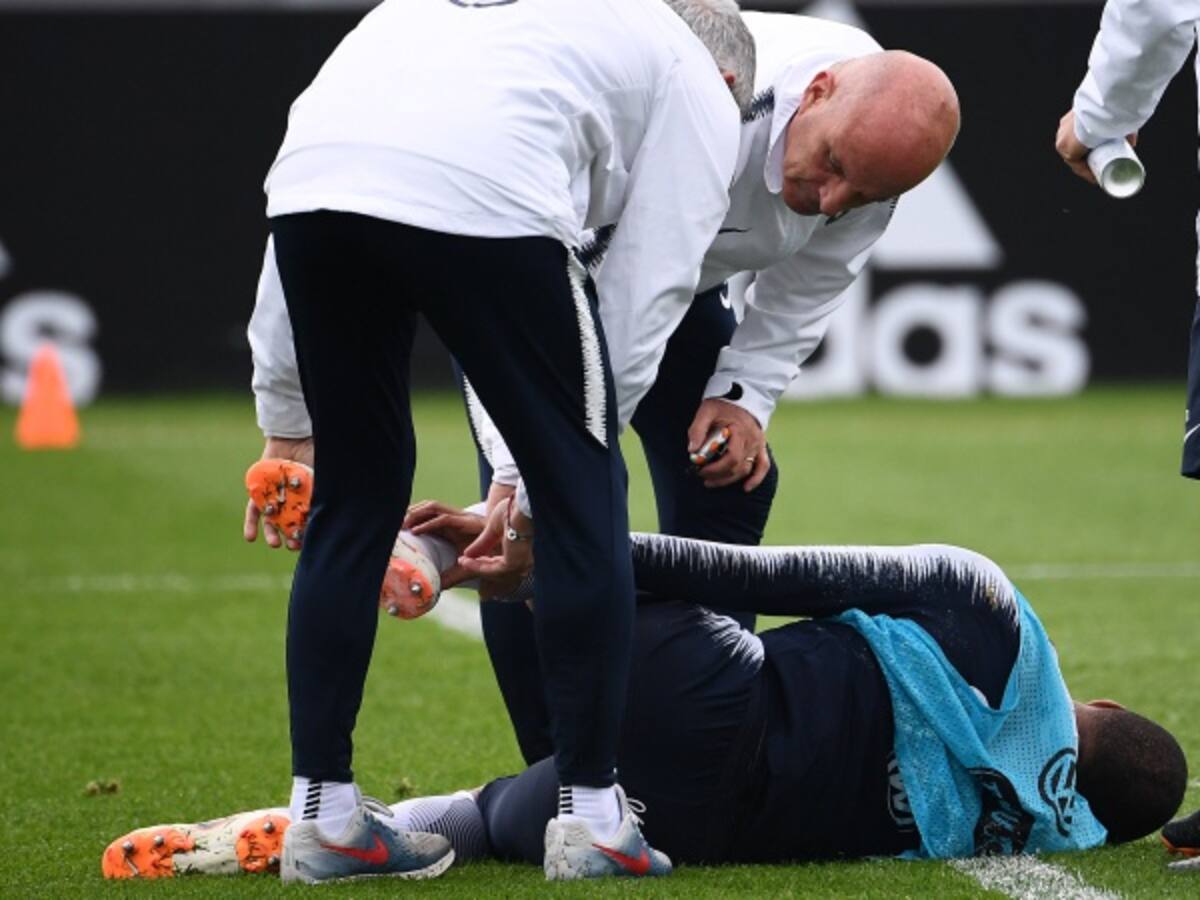 Alerta en Francia: Mbappé salió lesionado del entrenamiento