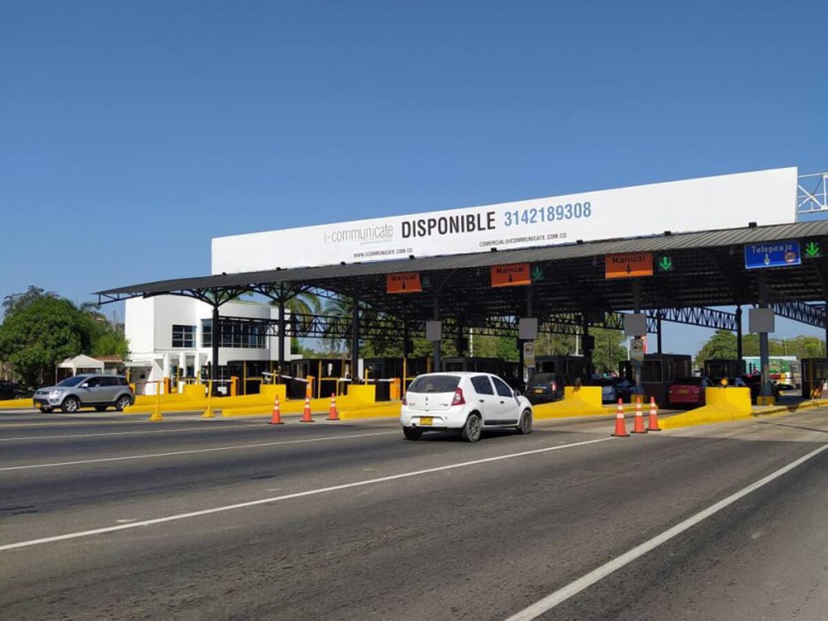 1.600 vehículos se han censado para tarifa diferencial de peaje de Turbaco