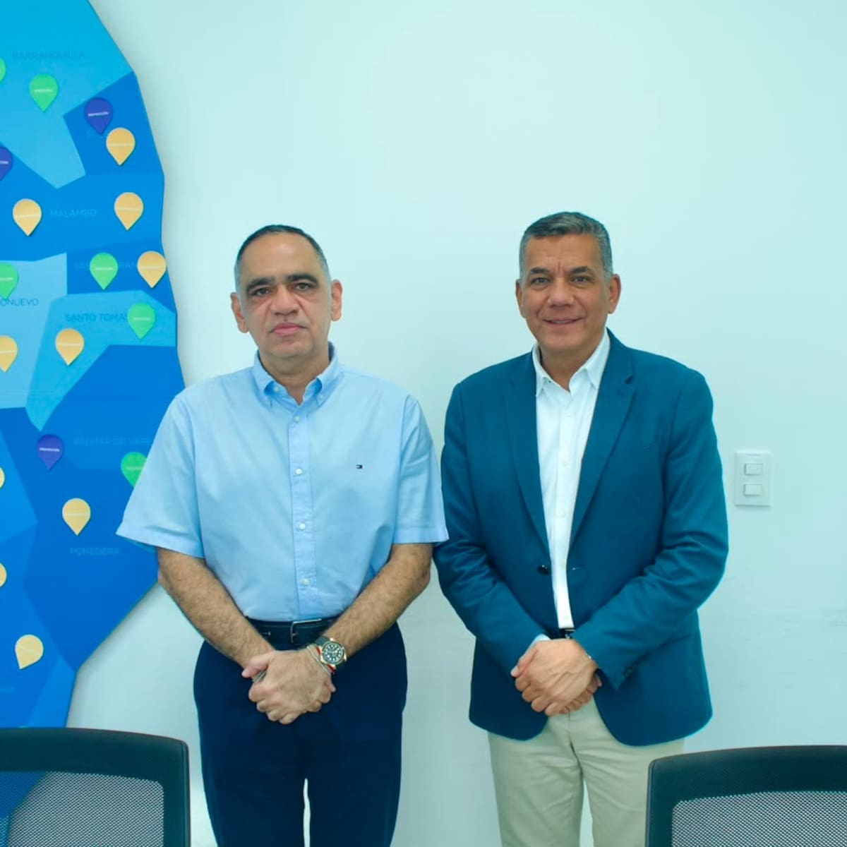 Primeros encuentros del alcalde de Santa Marta, Carlos Pinedo, con el Gobierno electo