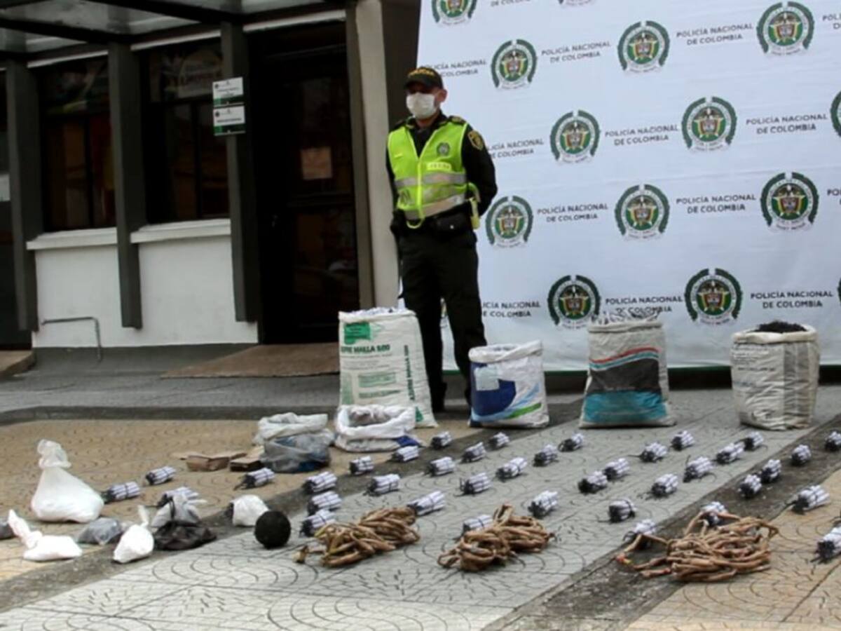 Incautan elementos pirotécnicos avaluados en 10'000.000 de pesos