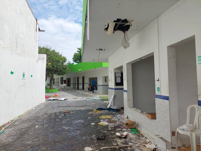 CDI Vandalizado en Barranquilla./ Foto: Caracol Radio