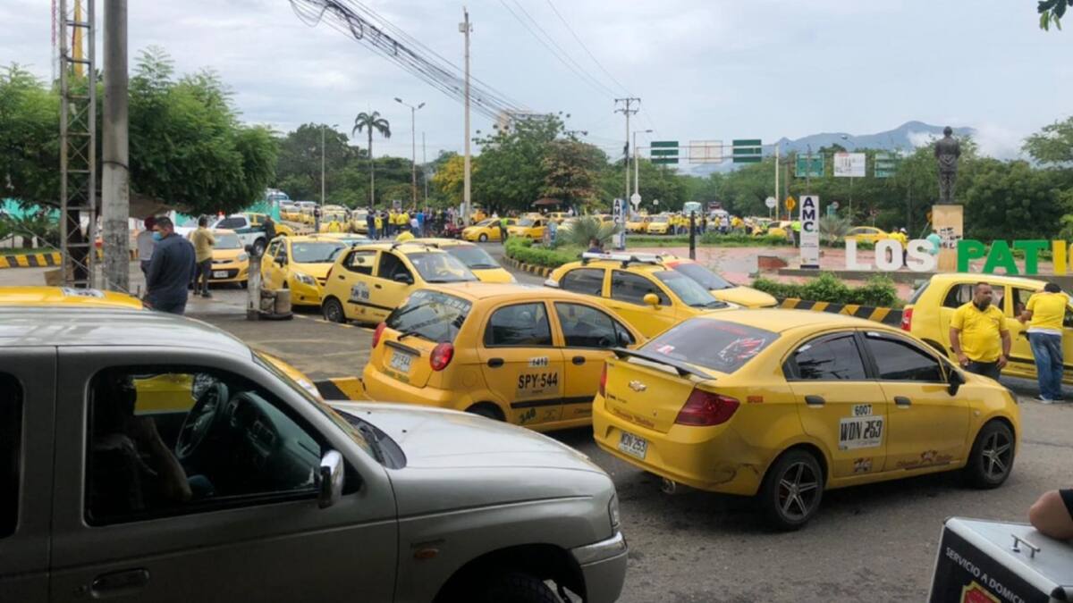 Taxistas protestan en Cúcuta