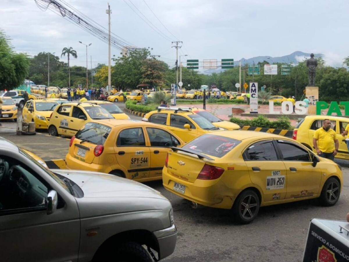 Taxistas protestan en Cúcuta